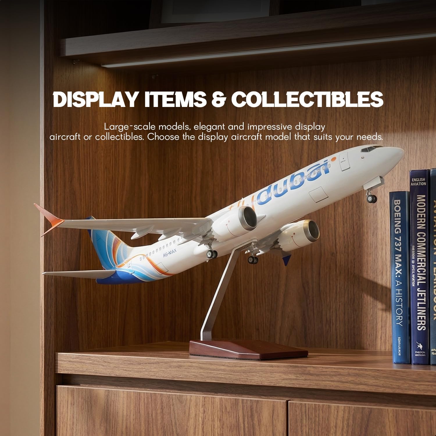 Home Office Dubai - 1/85 스케일 두바이 B737 수지 다이캐스트