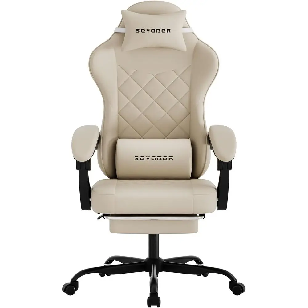 Ergonomic Office Chair - 게임 및 사무실용 요추 지지대가 있는