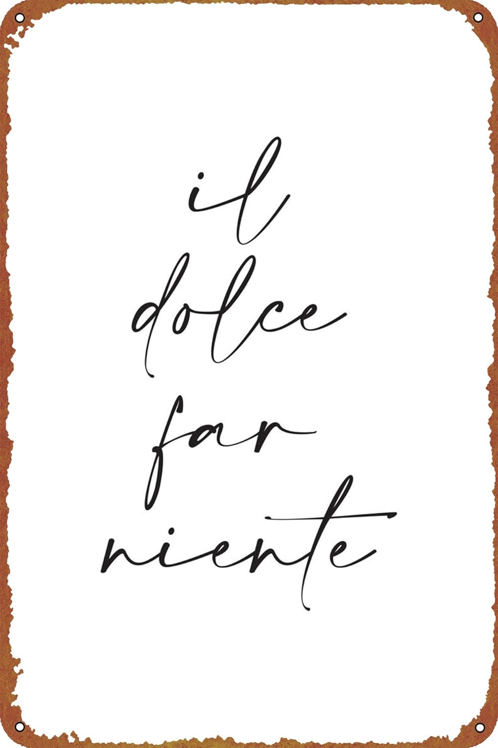 Home Office Logo - 1p,KIVYYB Il Dolce Far Niente 금속
