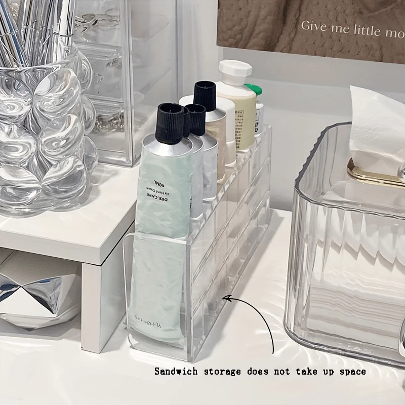 1개입, 투명 플라스틱 소재, 7칸 분리형 화장품 정리 - Home Office Work Table 리뷰 및 가격
