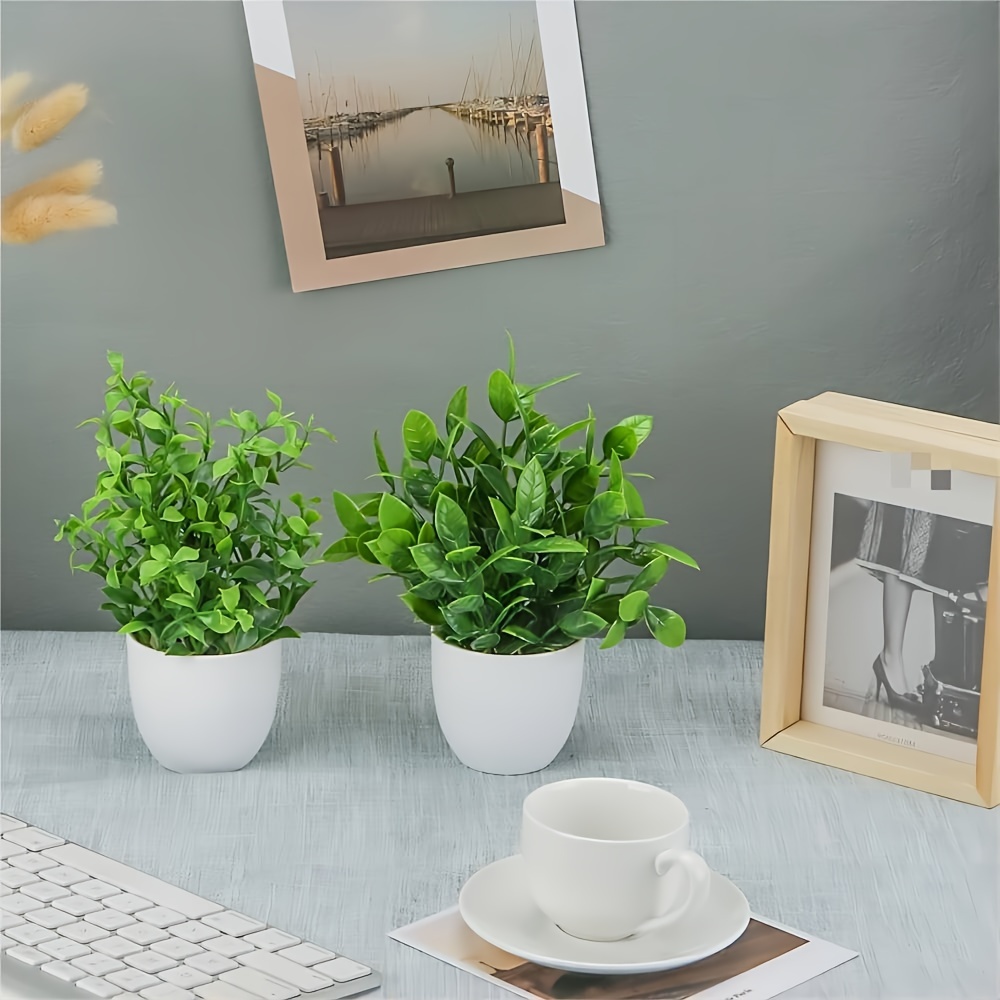 1/4/6개입 미니 인조 화분 식물, 가짜 분재, 실내 - Home Office Layout 리뷰 및 가격
