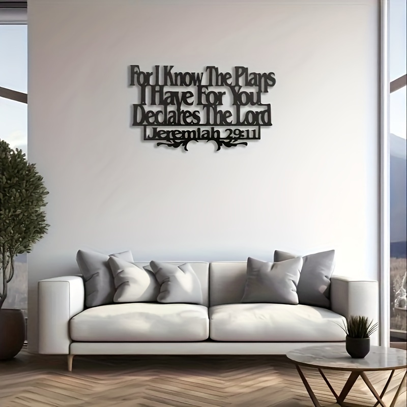 현대적인 금속 벽 장식, 영감을 주는 문구 예술, 세련 - Home Office Room Inspiration 리뷰 및 가격