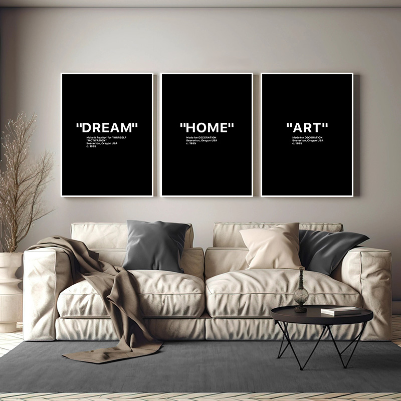 현대적인 스타일의 힙한 흑백 미니멀리즘 인용구 HD 포 - Home Office Room Inspiration 리뷰 및 가격
