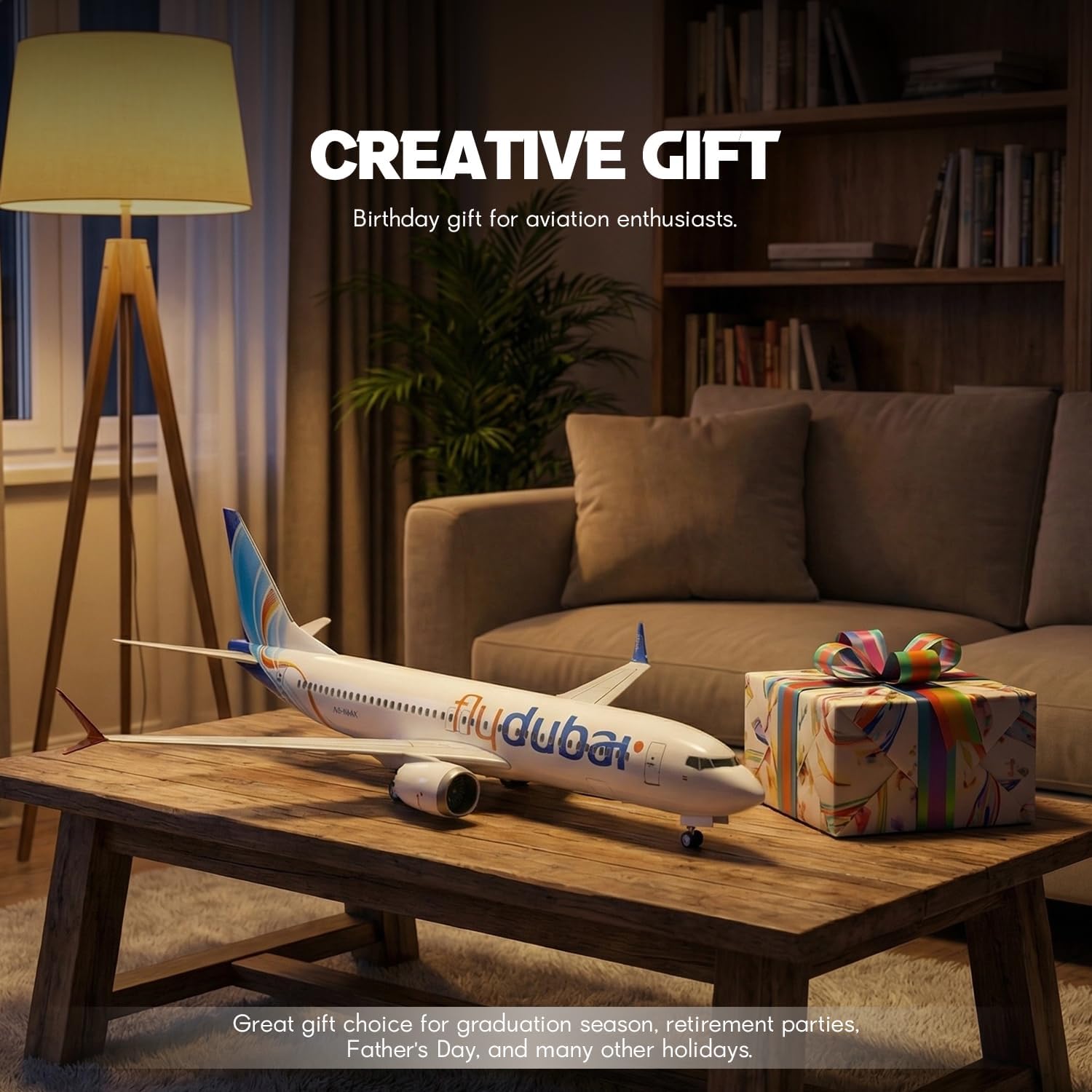 1/85 스케일 두바이 B737 수지 다이캐스트 비행기 - Home Office Dubai 리뷰 및 가격