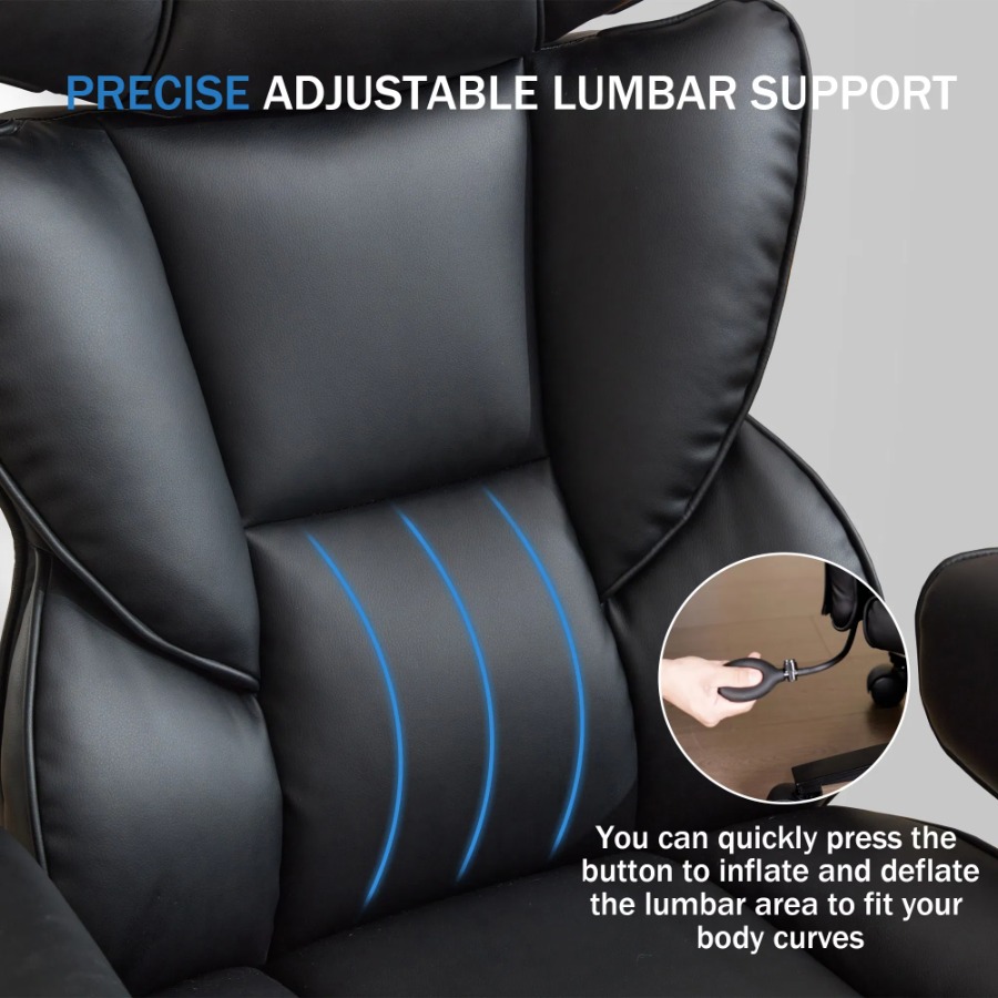 발 받침대와 허리 지지대가 있는 사무용 의자, 높이 조 - Ergonomic Office Chair 리뷰 및 가격