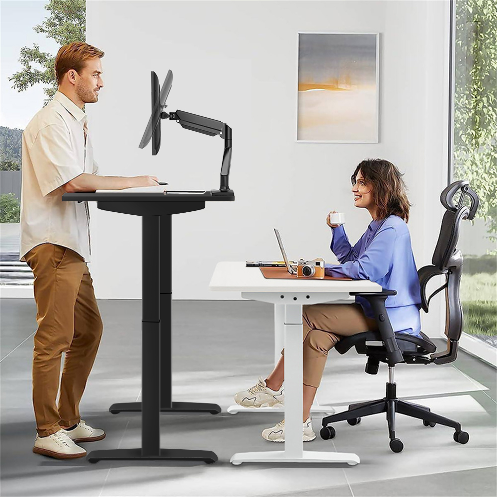 전동 높이 조절 컴퓨터 책상, 인체공학적 앉아서/서서  - Home Office Work Table 리뷰 및 가격