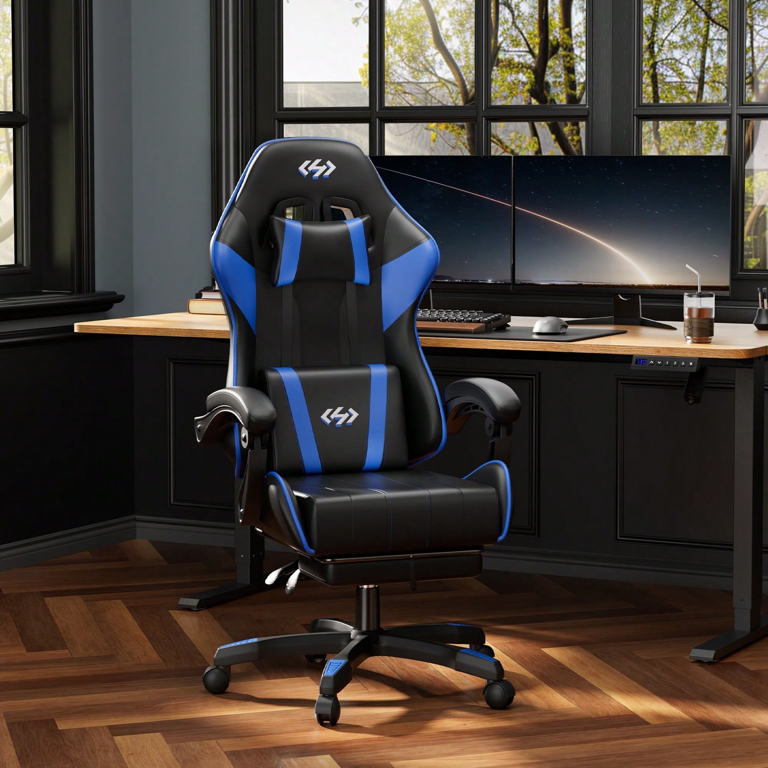 HLDIRECT 게이밍 의자, 요추 지지대 발 받침대  - Ergonomic Office Chair 리뷰 및 가격