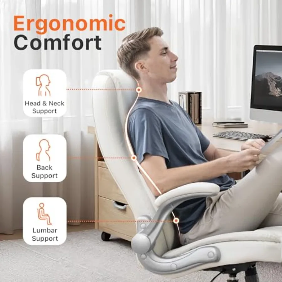 인체공학적 작업 공간을 위한 사무실 의자, PU 가죽  - Ergonomic Office Chair 리뷰 및 가격