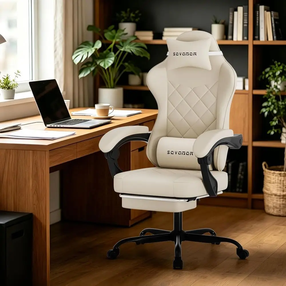 게임 및 사무실용 요추 지지대가 있는 인체공학적 하이백 - Ergonomic Office Chair 리뷰 및 가격