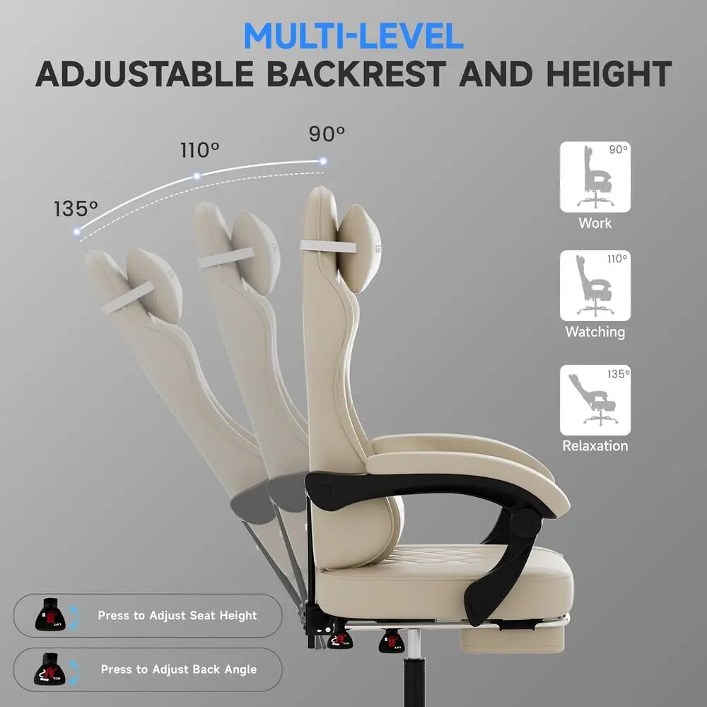게임 및 사무실용 요추 지지대가 있는 인체공학적 하이백 - Ergonomic Office Chair 리뷰 및 가격