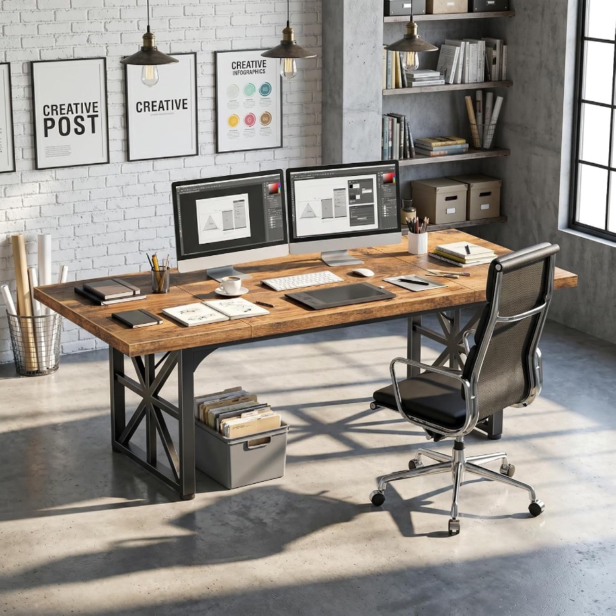 71인치 고급형 책상, 가정용으로 사용하기 좋은 넓은  - Home Office Work Table 리뷰 및 가격
