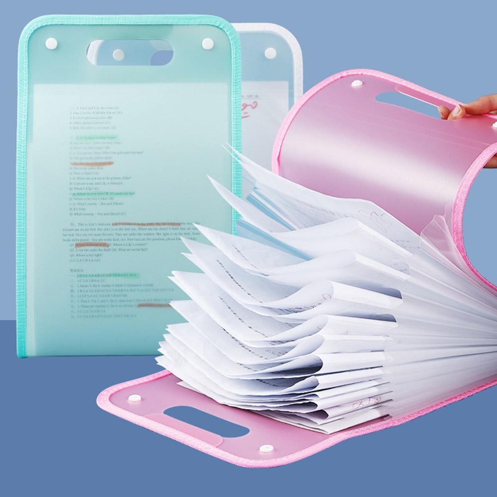 13 포켓 파일 폴더 휴대용 A4 레터 사이즈 마카롱  - Document Scanner Portable 리뷰 및 가격